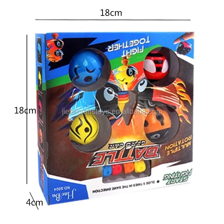 Fancy top car multiple rotation toys battle gyro cars for kids