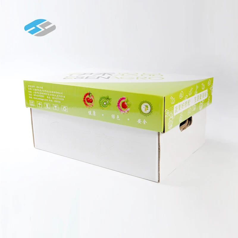 China corrugated fruit export carton recyclable fresh fruit packing box