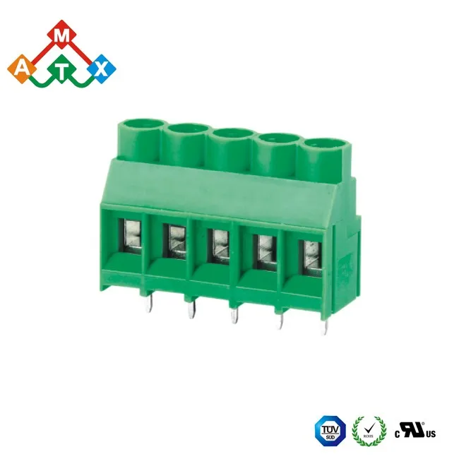 5.0mm DEGSON 103 green rising clamp terminal blocks