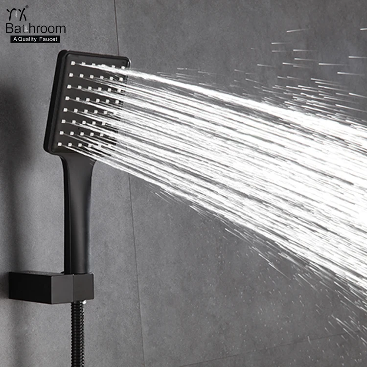 Kaiping faucet manufacturer Contemporary Matte black In-Wall cUPC Shower set bathroom taps faucet bathroom tapware