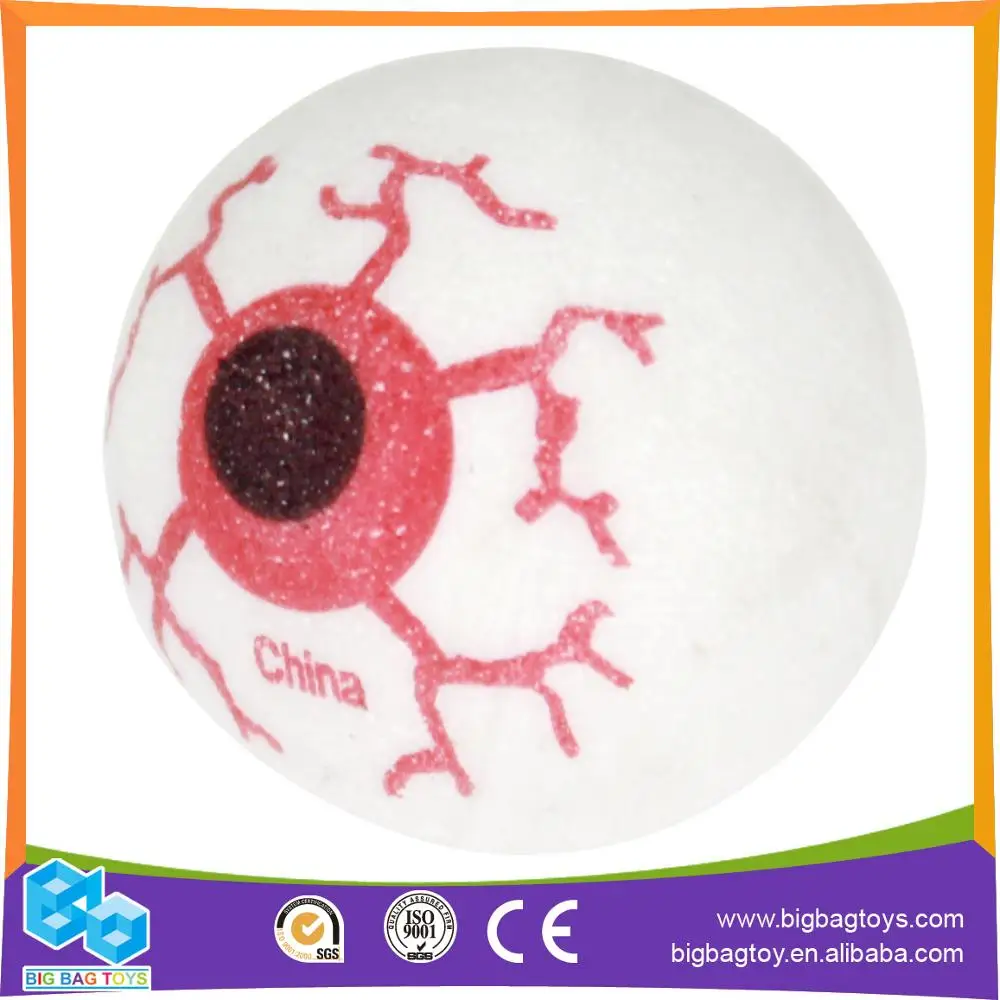 hot sale halloween rubber bouncing ball toy halloween eyeball for kids