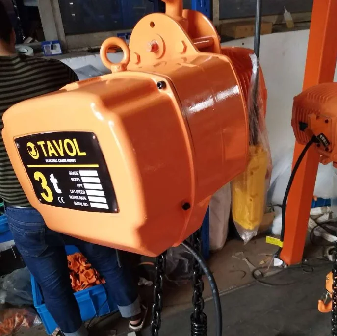 5 ton electric chain hoist used on single girder overhead crane