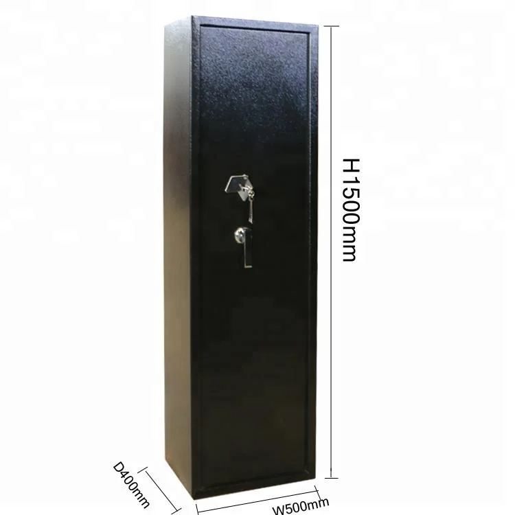 
High quality key lock strong all steel long gun safe 