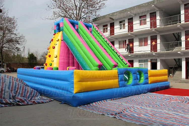 
Commercial garde inflatable rock climbing slide/inflatable dry slide for sale 