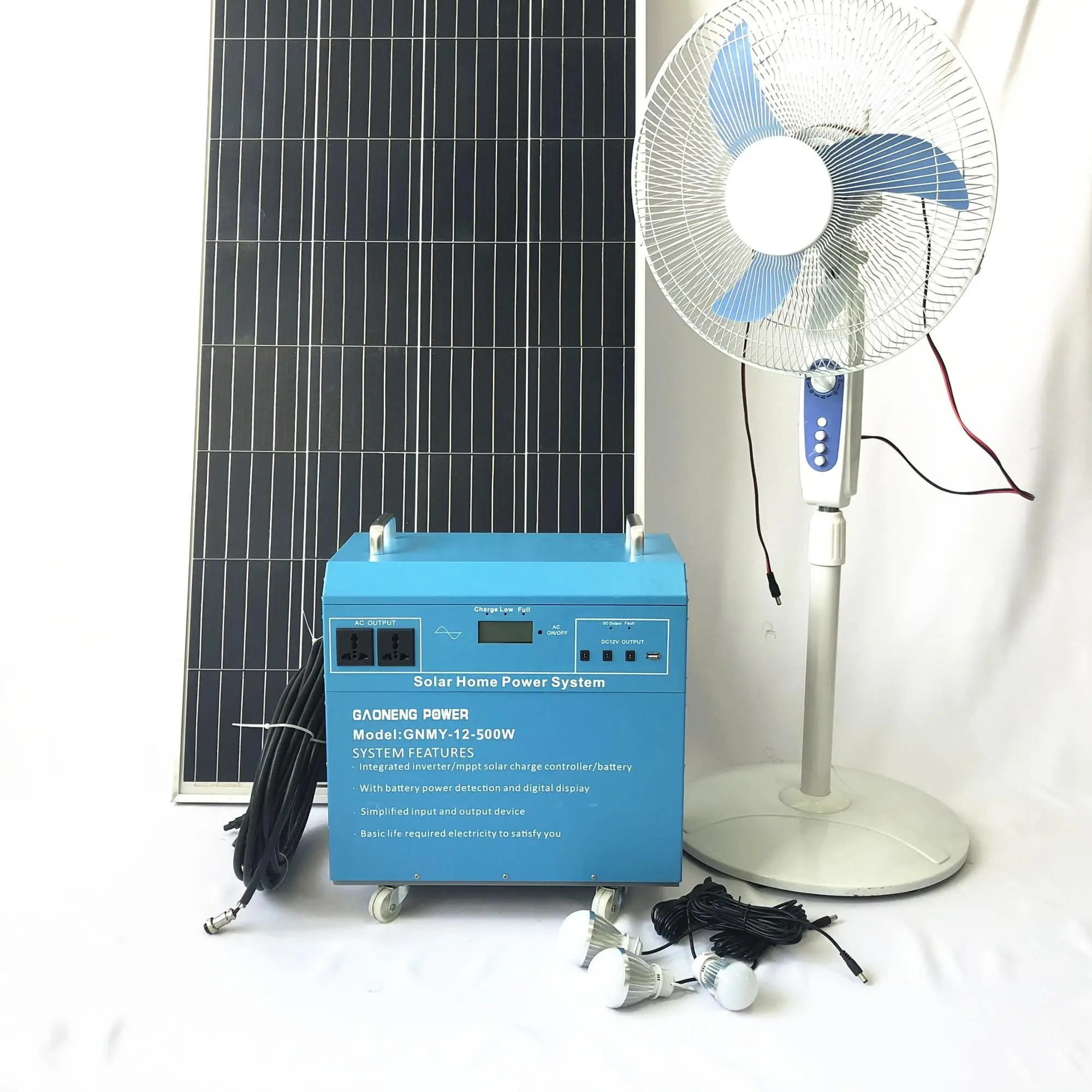
PAYG solar home energy system kits with fan and tv 500 watt 