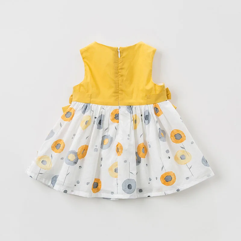 DBM10561 DAVE BELLA summer baby girl princess clothes children birthday party wedding dress with bows boutique dandelion dresses