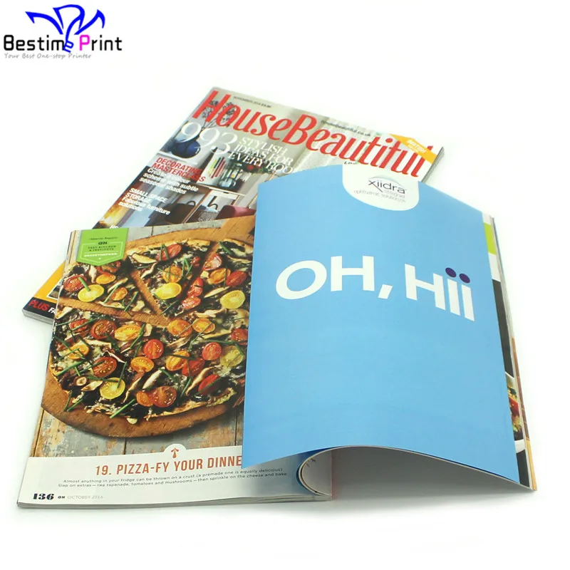 Gate Fold Paper Back Magazine Soft Cover Magazine Printing Company