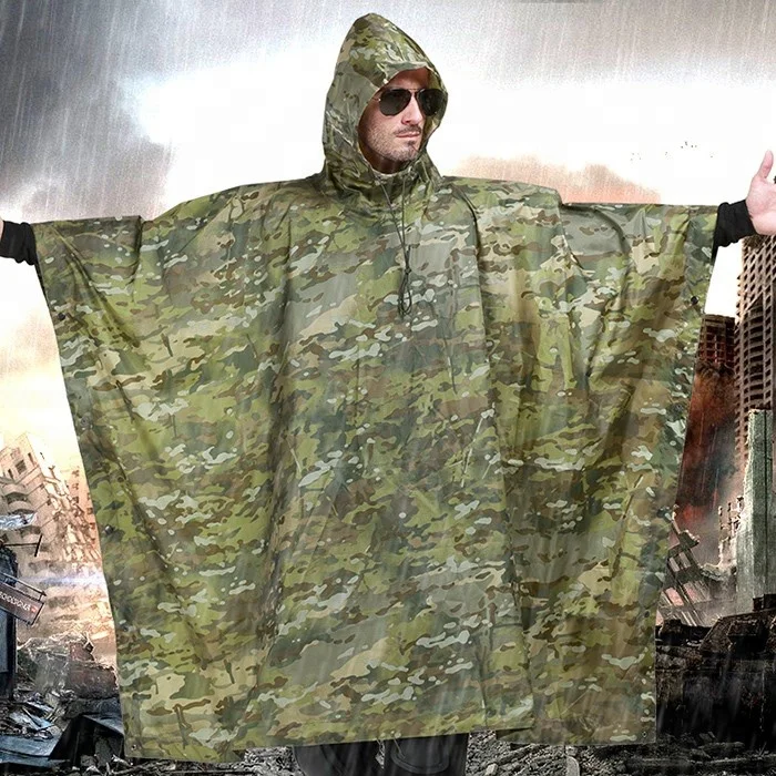 Waterproof Outdoor Hunting Hiking Windproof Camouflage Clothing Raincoat