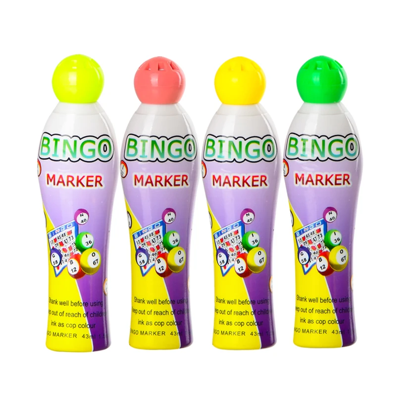 best selling 40ml bingo dabber RAINBOW Classic style  CH2810 24 colors high quality ink bingo game marker