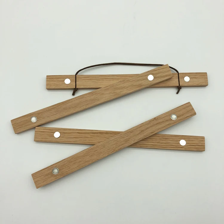 
2019 Top Selling With Best Price Oak Wood Magnetic Poster Hanger For Wall Decoration Wall Art Frame Wood Frame 