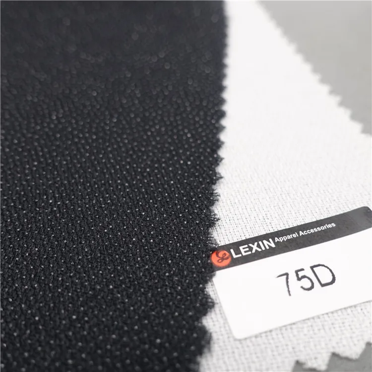smooth 45 gsm white woven fusing interlining fusible/tailoring materials interlining
