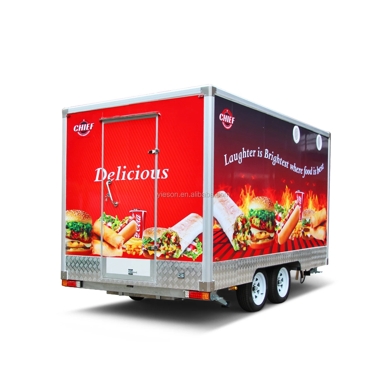 Yieson Mobile Commercial Used food the dining car/Electric mobile food truck