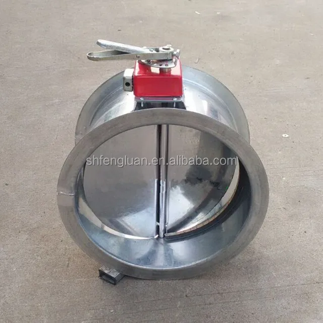 good price smoke line hand electric round motorized flue damper