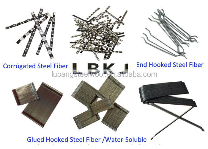 
wavy steel fiber for concrete and building 