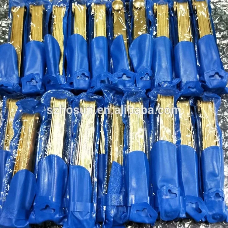 Good quality Brass feeler gages  100mm length  brass gap gauge 20 blades/set