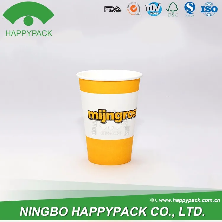 Custom Color Logo Wholesale disposable Single Wall Cup Vending 7oz hot coffee paper cup