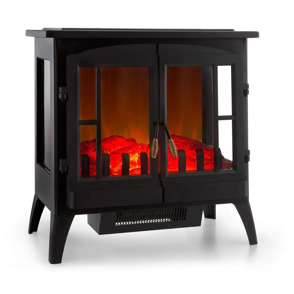 panorama 3 sided black decor flame effect large electric fireplace