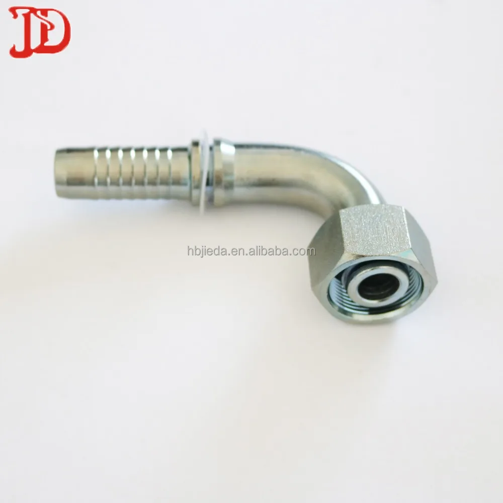 Оптовая продажа снабженный штампованными углеродистой стали 90 градусов метрики 24 конус с уплотнительным кольцом шланг 20491