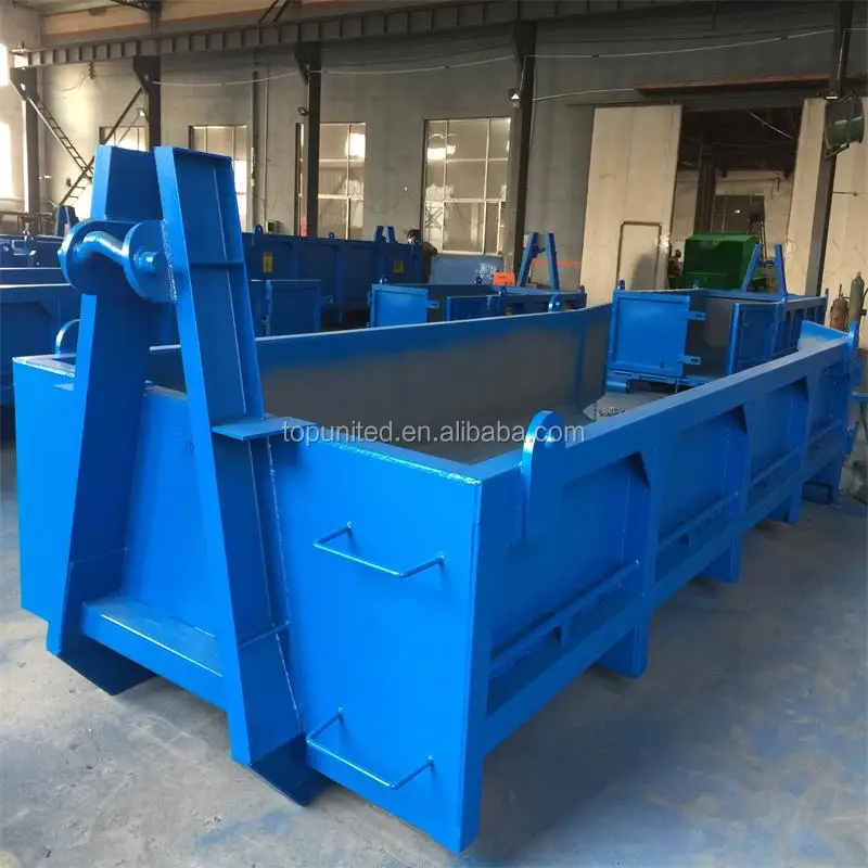 18CBM waste management waste recycling stackable hook lift bin customized hook lift container