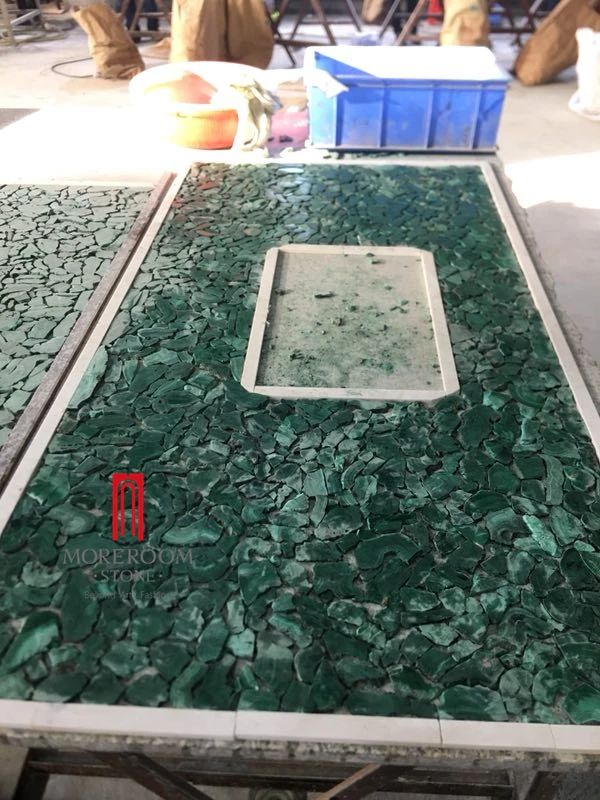 Top quality malachite green big slab foshan wholesale