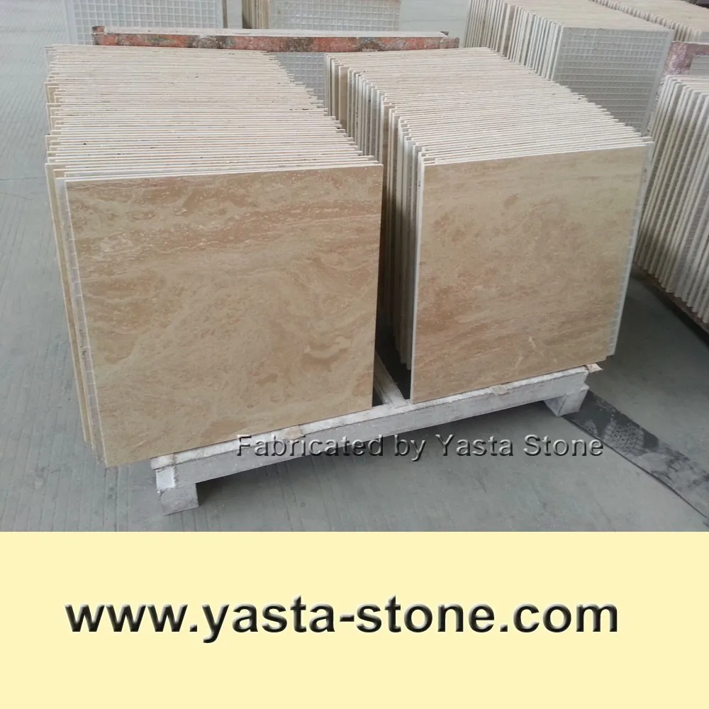 
 Бежевая травертиновая плитка со скидкой, предложенная заводом  