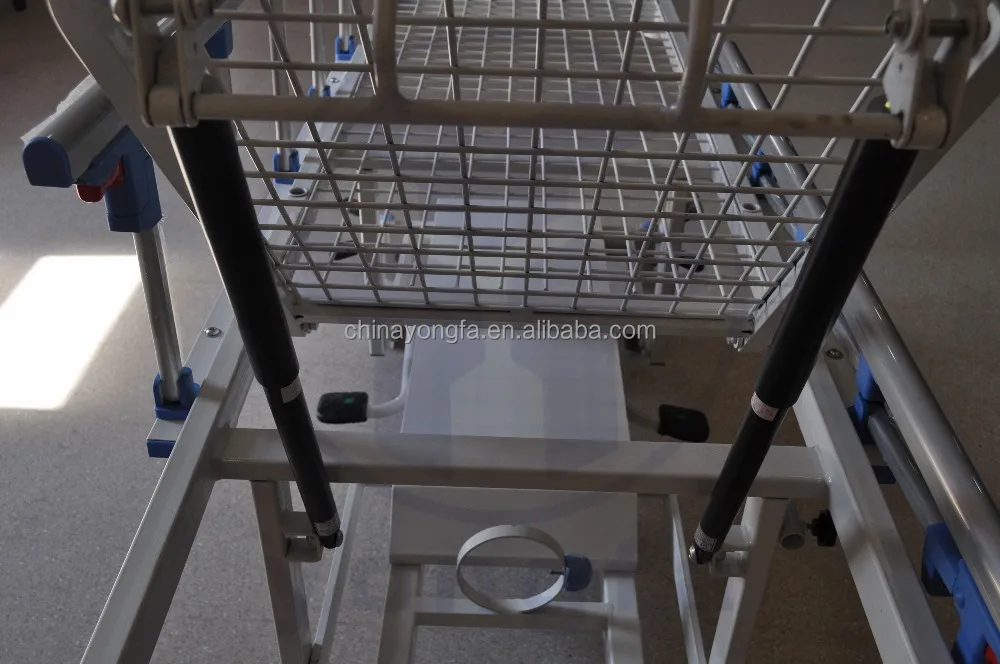YFTC-Y2D Powder Coated Steel Hydraulic Patient Trolley