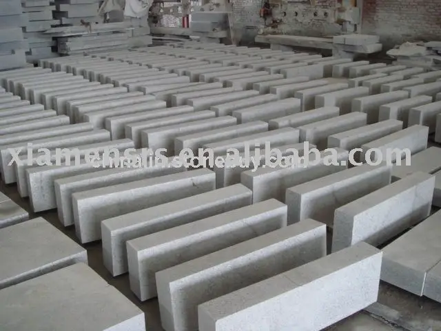 
natural stone garden borders granite curbing G603 kerbstone and paving stone 