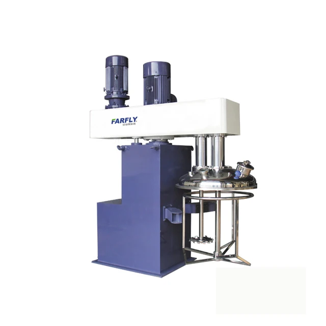 FDL1000 Putty vacuum mixer Industrial Paint Mixer, adhesive/printing paste double shaft mixer CE Certificate