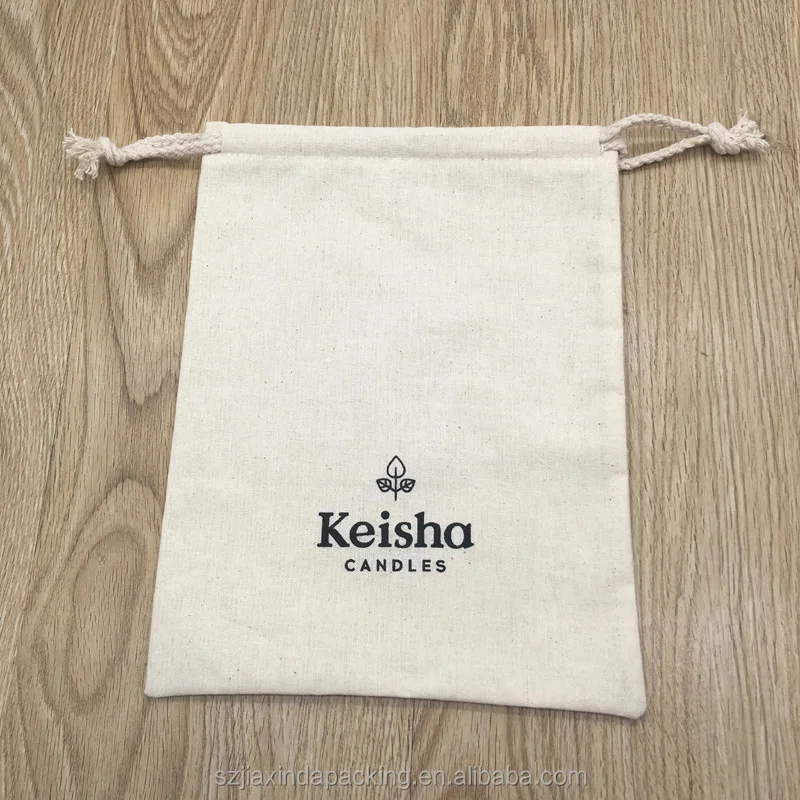 Natural Cotton Packaging Bag For Candle