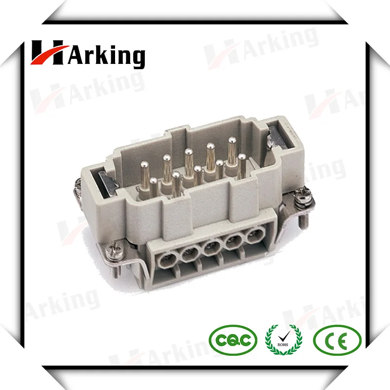 Harking 500V 16A Aluminum Heavy Duty Male Female 10 Pin Wire Connector