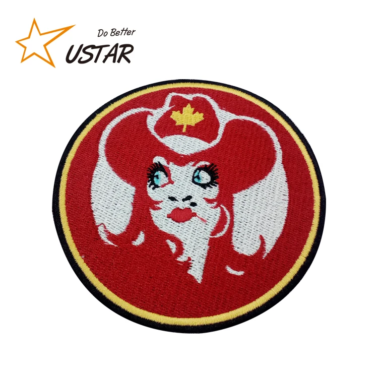 No Minimum Order China Factory Cheap Custom Large Sew On Embroidered Patches For Clothes