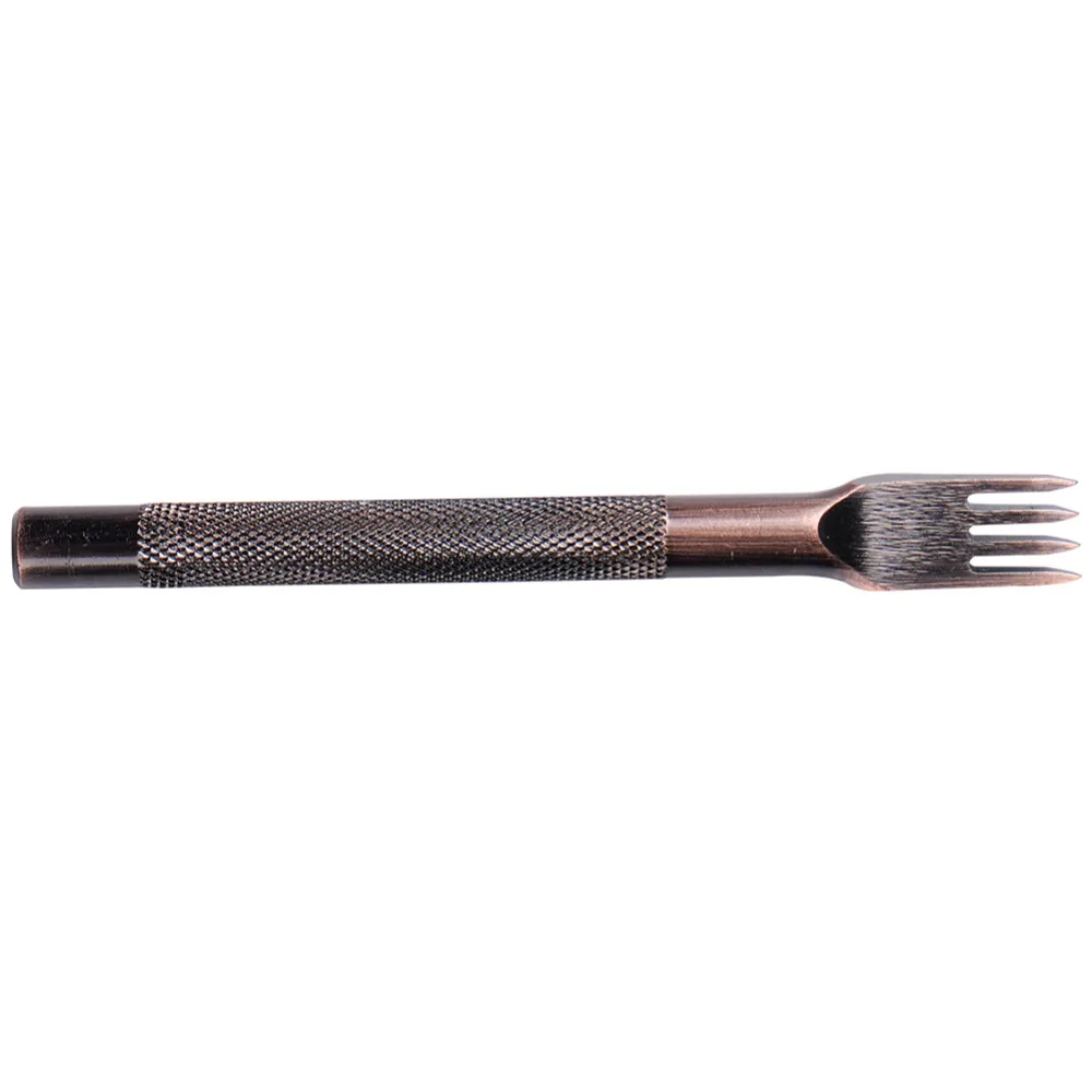 Leather Hole Punch Stitching Chisel Tools Pricking Iron Diamond Leather Craft Tool 3/4/5MM 1/2/4/6 teeth Drop Shipping