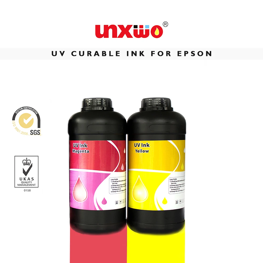INKWORLD LED UV Ink for epson L800 R290 R330 printhead, UV invisible ink for screen printing
