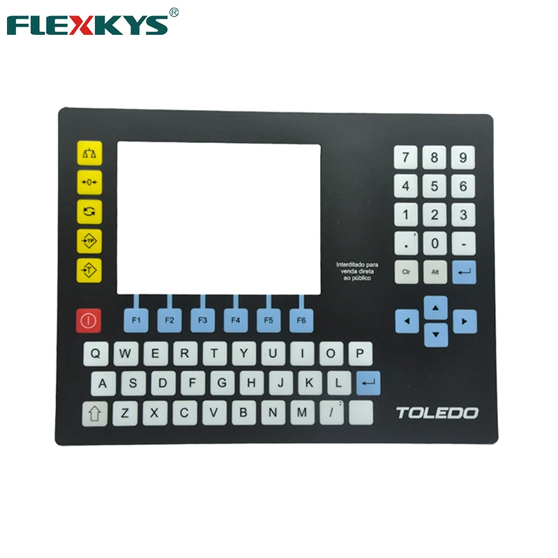 Пользовательская кнопочная панель с сенсорной мембраной FPC / PET
