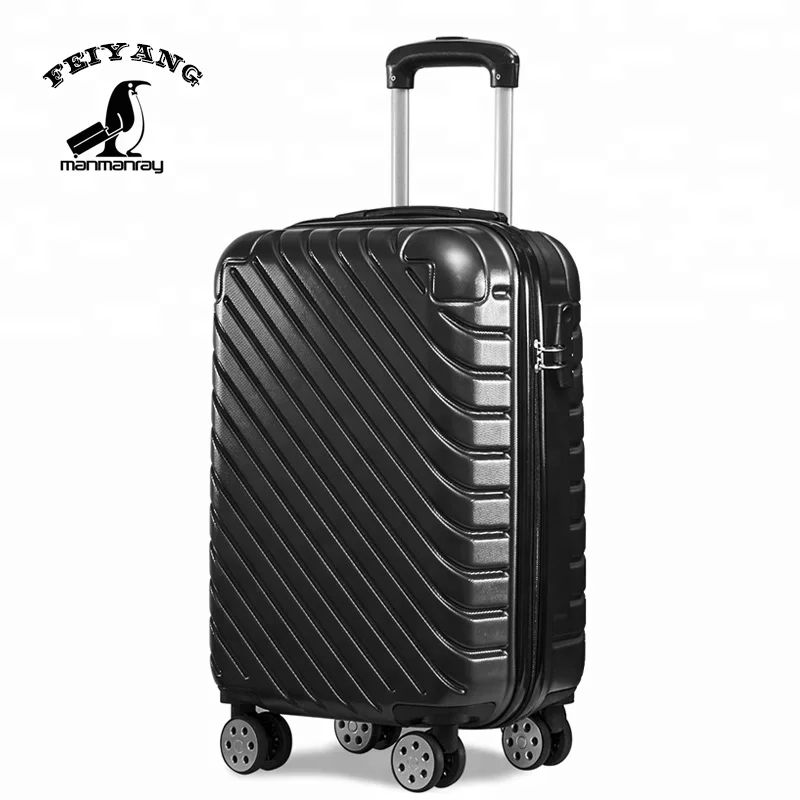 
OEM Business Black Carry-On PCS 20 24 28 Inch PP Trolley Luggage travel suitcase airport lightest travel trolley luggage 