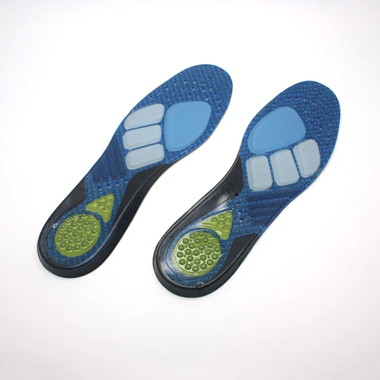 Различные цвета спортивные амортизацию гель Вибрационный стельки