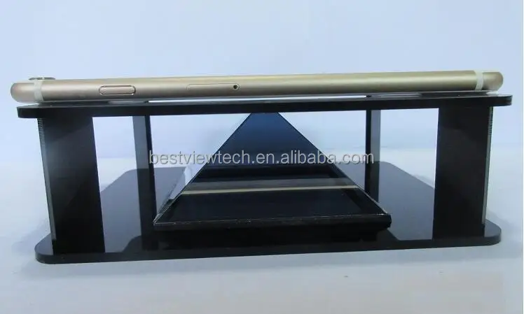 Newest Holographic Mobile Phones 3D Holographic Projection 3d Holographic Pyramid for iphone Smartphone