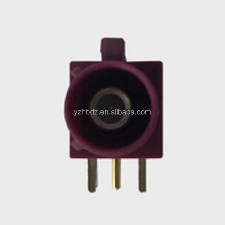 
HongBo Hot Selling Car Connector FAKRA SMB D Male Connector Fakra HSD Mounting Connector For PCB 