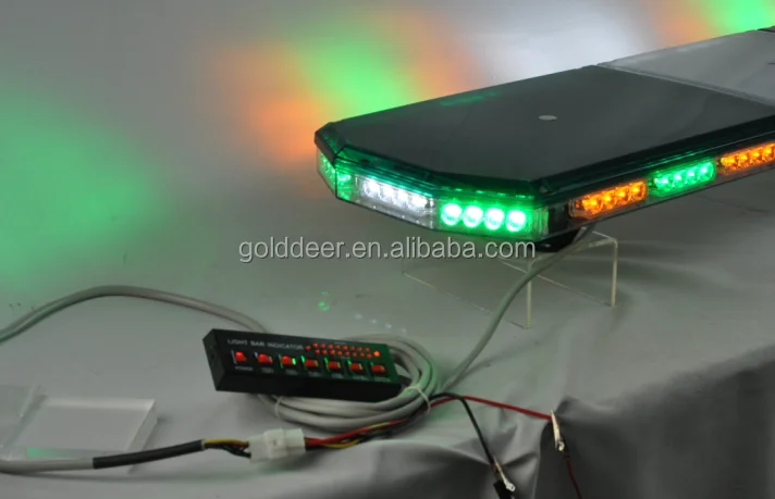 Super thin Green Ambulance Strobe Light bar Emergency LED warning lightbar with CE (TBD07526)