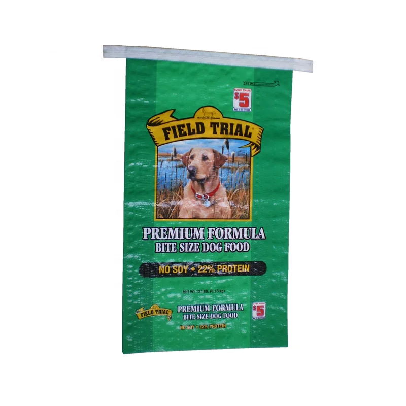 China factory sell Poly woven pet feed sacks 20kg