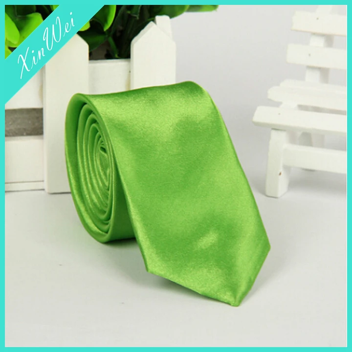 Fashionable Leisure Brand Plain Tie Colourful Soild Colour Slim Narrow Necktie