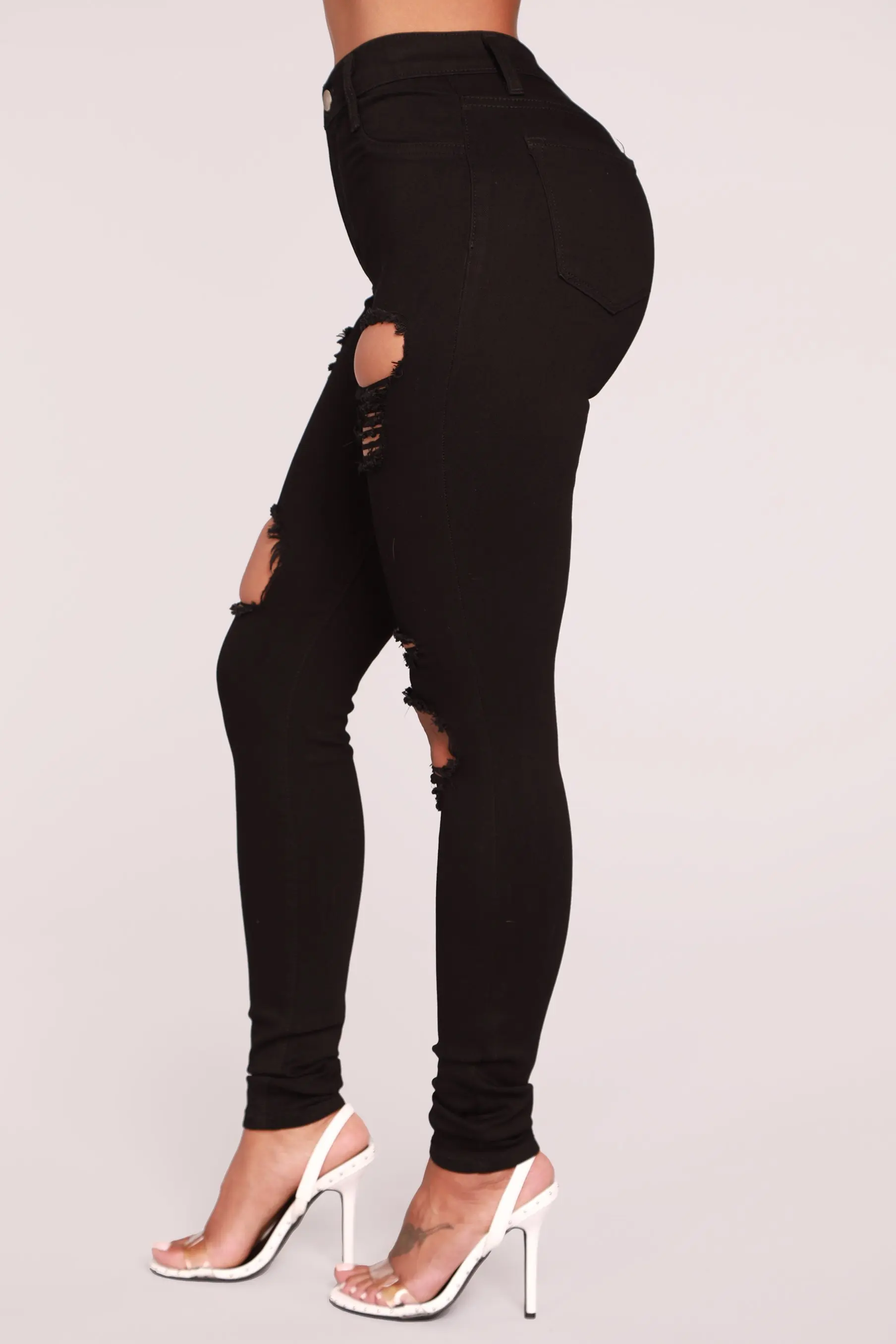 2019 Stylish ripped hold tight colombian jeans wholesale girls