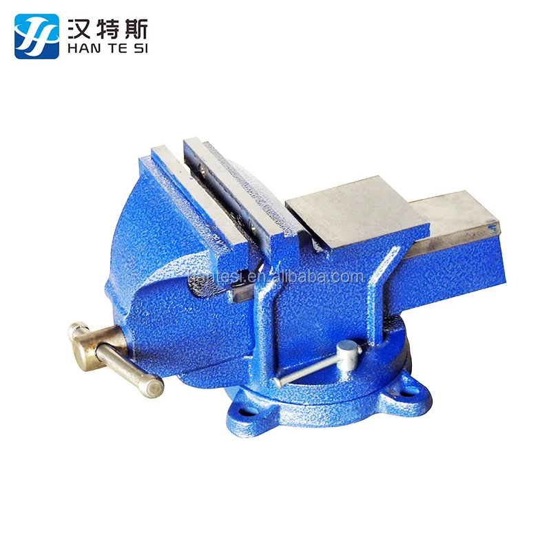 Heavy Duty French Type Swivel Bench Vise Base with Anvil