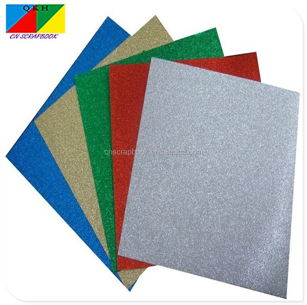 
silver glitter paper/glitter cardboard 