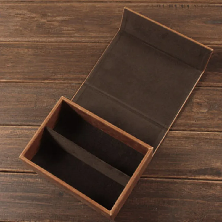 
Custom logo luxury fancy leather double spectacle storage box for sunglasses 