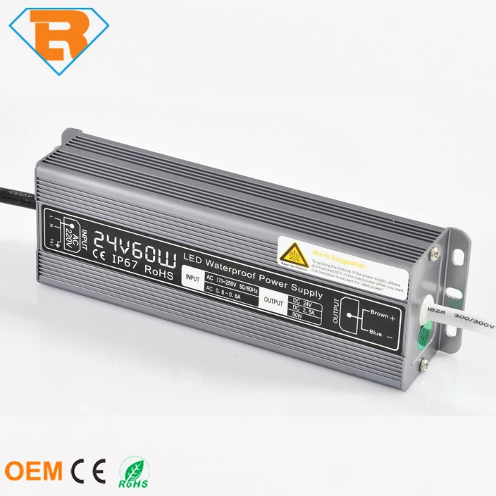 60W 20W 30W 40W 50W 80W 100W 150W 200W 250W 300W DC12V Waterproof Driver LED Power Supply
