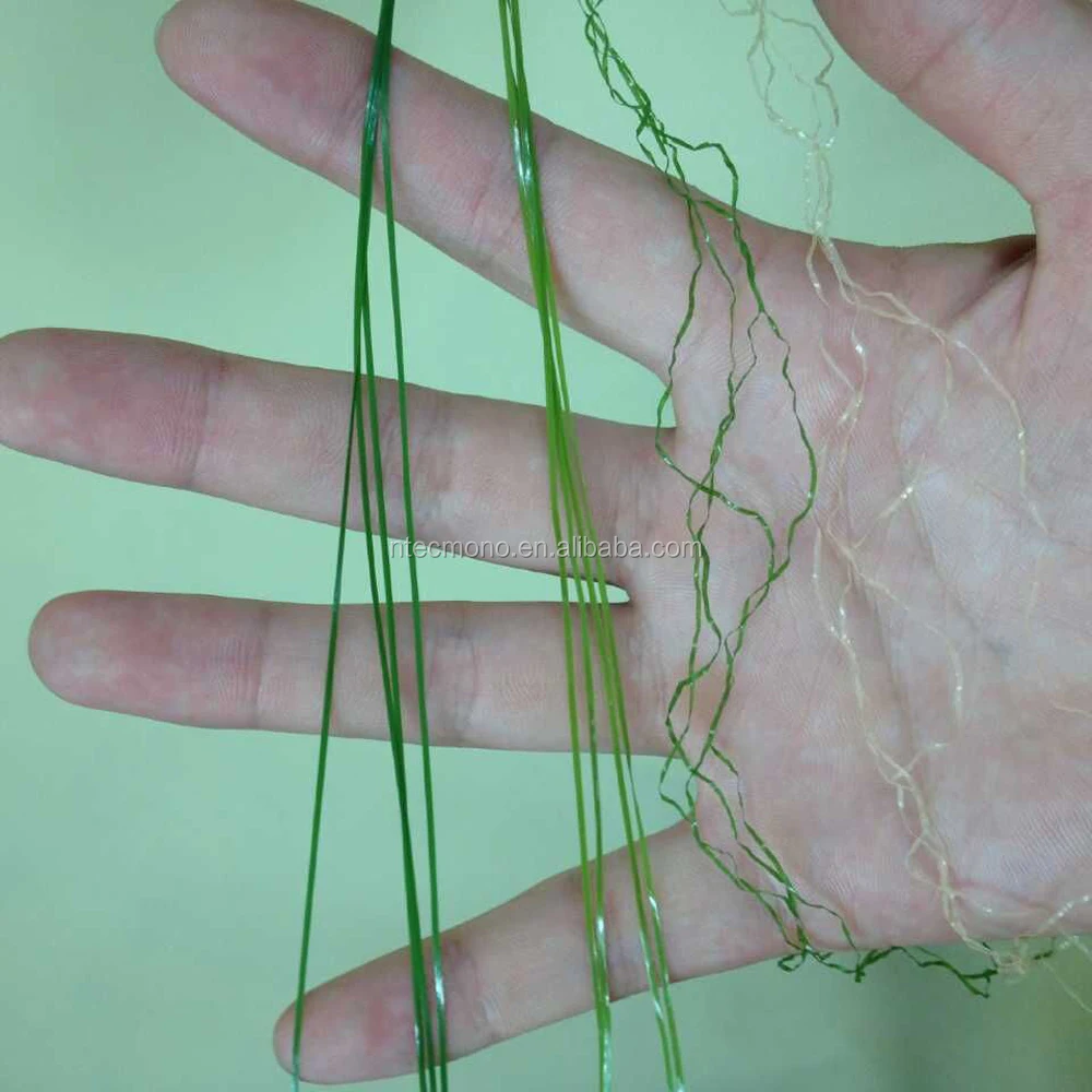 Hot sale NTEC 11000 dtex/16F PE Straight+ PP Curly Artificial Grass Yarn for Landscaping with good price