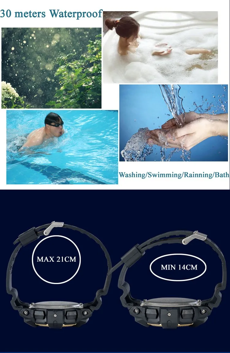 Оптовая Новые 3ATM Водонепроницаемый ВЫСОКОЕ Качество Мужчины Часы Армия Японский Дизайн Спортивные Часы