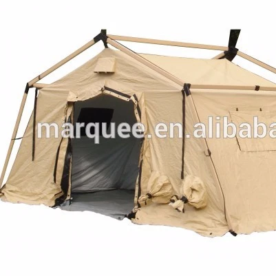 High quality aluminum framed modular tent outdoor camping cotton canvas tent waterproof