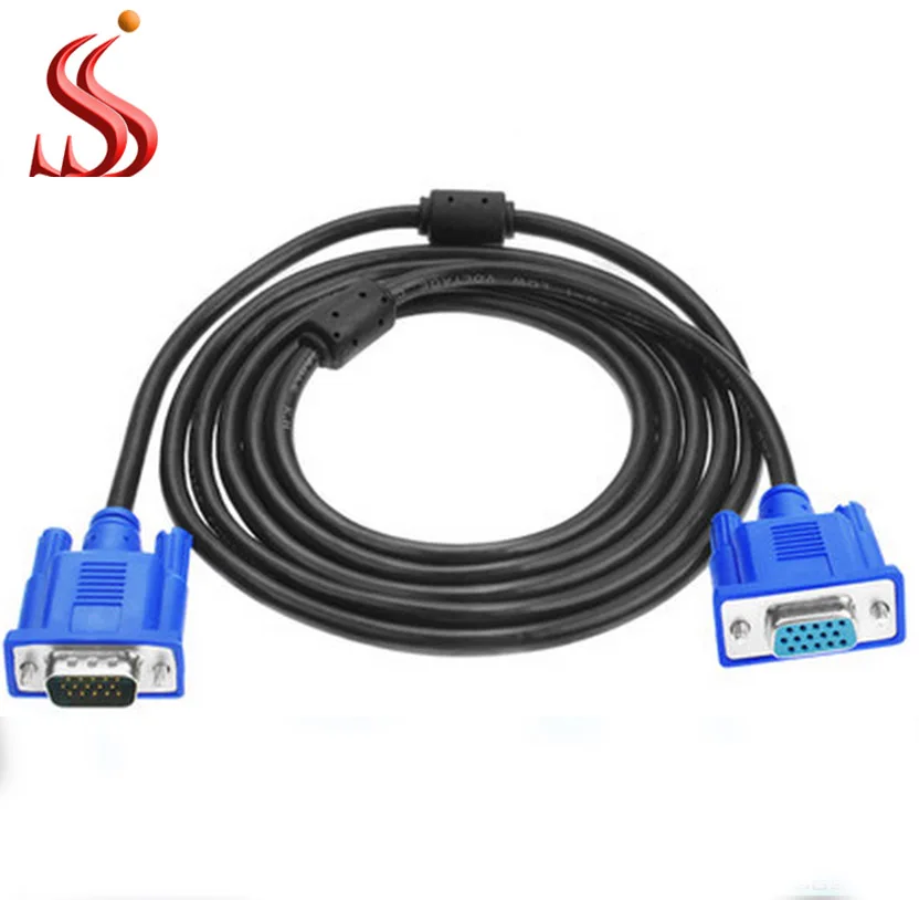  Кабель-удлинитель для монитора с разъемом VGA типа «Папа-мама» 15Pin высокого разрешения